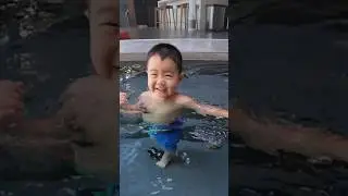 Water baby number 2- confident and silly at just a year old!