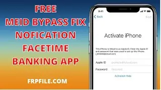 FREE Bypass iCloud fix NOTIFICATION | Facetime | iCloud login | Banking apps - FRPFILE AIO v2