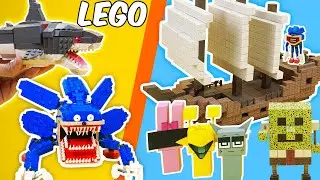 LEGO vs. Minecraft Magnetic: I made Wreckship and Adventure with LEGO and Minecraft Magnetic blocks
