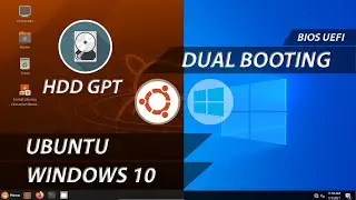 Dual Boot Windows 10 and Ubuntu UEFI | HDD GPT | Dual Boot Windows 10 | Dual Boot Ubuntu 21.04