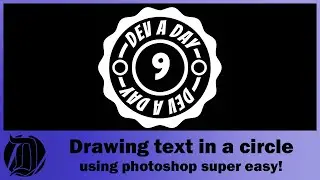 Drawing text in a circle using photoshop, super easy and fast tutorial!