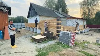 Строим новый дом в деревне. Уехали в гости к родителям. Большая встреча с семьей.