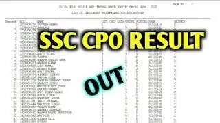 SSC CPO Result 2024 🔴 SSC CPO Score Card 2024 Kaise Dekhe || How To Check SSC CPO Result 2024