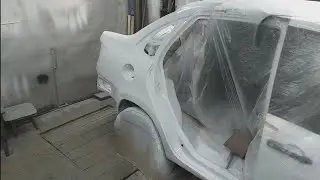 Покраска заднего крыла на Лада Гранта