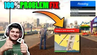 GTA 5[FAILED to save Clip ERROR] in game rockstar recorder 100_ problem fix