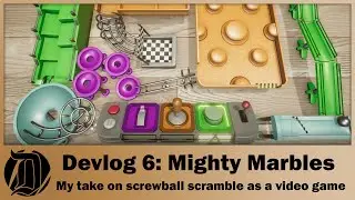 Devlog2023 6: A new game has appeared. Mighty Marbles, my take on toys like screwball scramble!