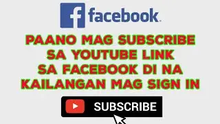 HOW TO SUBSCRIBE IN YOUTUBE CHANNEL ON FACEBOOK WITHOUT SIGN IN USING MOBILE PHONE 2021/