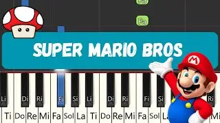 Super Mario Bros Theme | Medium Piano Tutorial | Super Mario