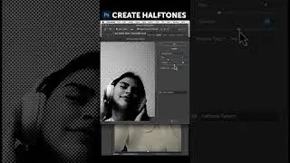 Create a halftone effect in Adobe Photoshop #shorts