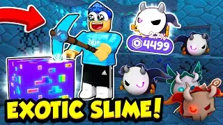 I Hatched AN EXOTIC SLIME In This PET MINING SIMULATOR!