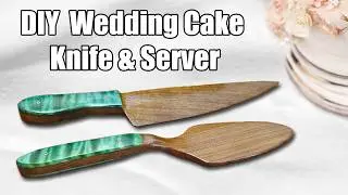 Wedding Woodcraft - DIY Wedding Cake Knife and Server Set