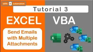 Send Outlook Emails with Multiple Attachments using Excel VBA (Tutorial 3: Send Outlook Emails)