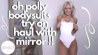oh polly bodysuits try on haul with mirror !!