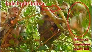Much pity Julina cry convulsion nearly fall cos Mother Jade  weaning milk