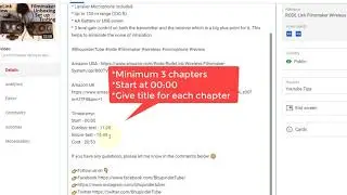 How to add chapters to YouTube video