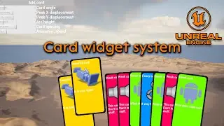 Card widget system tutorial - Unreal Engine 5