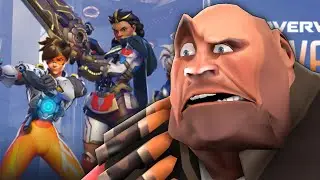 TF2 Heavy tries to play Overwatch 2 on Steam