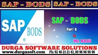 SAP BODS || SAP BODS Part - 8 by Raju