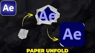PAPER UNFOLD Effect in After Effects | Ali Abdaal Paper Effect