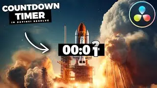 How To Add a COUNTDOWN TIMER In Davinci Resolve