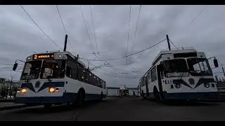 🚎2-Й МАРШРУТ  НА ТРОЛЛЕЙБУСЕ ЗИУ 682 КР ИВАНОВО 13 | ОСМОТР ТРОЛЛЕЙБУСА НА КОНЕЧНОЙ 🔥