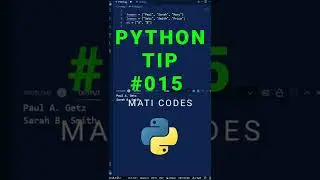 Loop on Multiple Python Lists Together - Python Tip #python #coding #pythontutorial