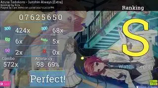 Osu! I am Jethro | Azusa Tadokoro - Junshin Always [Extra] 98.69% FC 195PP