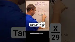 Use TANGENT to Find Missing Sides in a Triangle