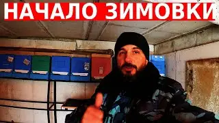 начал убирать пчел в омшаник