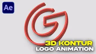 3D Kontur Logo Animation in After Effects | ohne Plugins