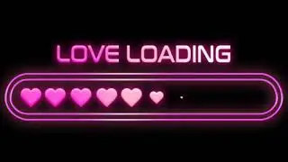 Neon Love Loading 😍Animation | Green Screen | Free 