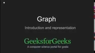 Graph and its representations | GeeksforGeeks