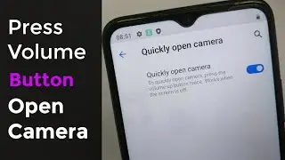 Realme c11 quickly open camera setting