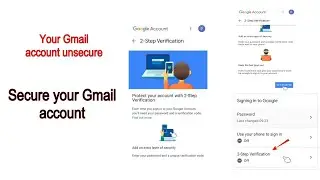 how to turn on 2-step verification?  | secure your Gmail Account