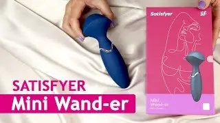 SATISFYER: Mini Wand-er - вібромасажер, повністю водонепроникний, 12 режимів роботи