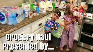 HUGE Grocery HAUL brought to you by TY & HALLIE / The KIDS want to show you our groceries!