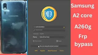 Samsung A2 core frp unlock tool crack-A260g frp bypass=samsung a2 core google account bypass