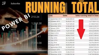 How to calculate running total in power bi