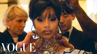 Behind Cardi B's Golden Met Gala Dress | Vogue