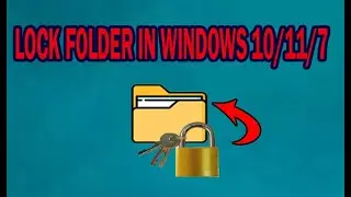 How to password protect files and folders in windows/ How to Lock Folder on windows 10/11