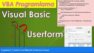 Excel VBA - Uygulama 2.7: Metin Veriyi Bölen Bir Fonksiyon Yazmak