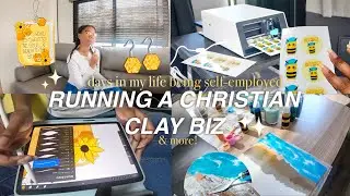days in my life as a self-employed artist 👩🏾‍🎨 | making stickers w/ Liene Pixcut S1 & new designs!