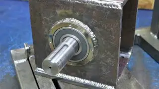 Making a CRUSHER! I welded Iron Cube from a thick sheet and a frame from a shaped tube!