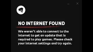 No Internet found RIOT Valorant FIX - We areent able to coonect to get an update that is required