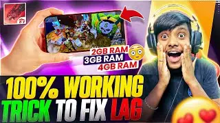 1GB 2GB 3GB 4GB RAM 100% Working Trick To Fix Lag Problem 😍🔥 || Garena Free Fire