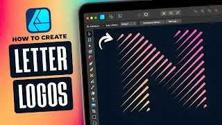 Create Line Style Letters Logo with Affinity Designer