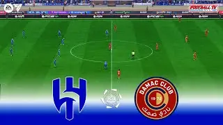 AL HILAL vs DAMAC - Saudi Pro League 24/25 | Ft. Neymar Cancelo | الهلال vs داماك | FC 24 Gameplay