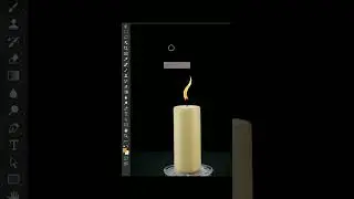 How to add a CANDLE FLAME in PHOTOSHOP | Tutorial