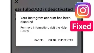 Fix Instagram Account Has Been Disabled | How to Recover Disabled Account