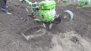 Нарезка грядок с помощью мотоблока. Роторы.